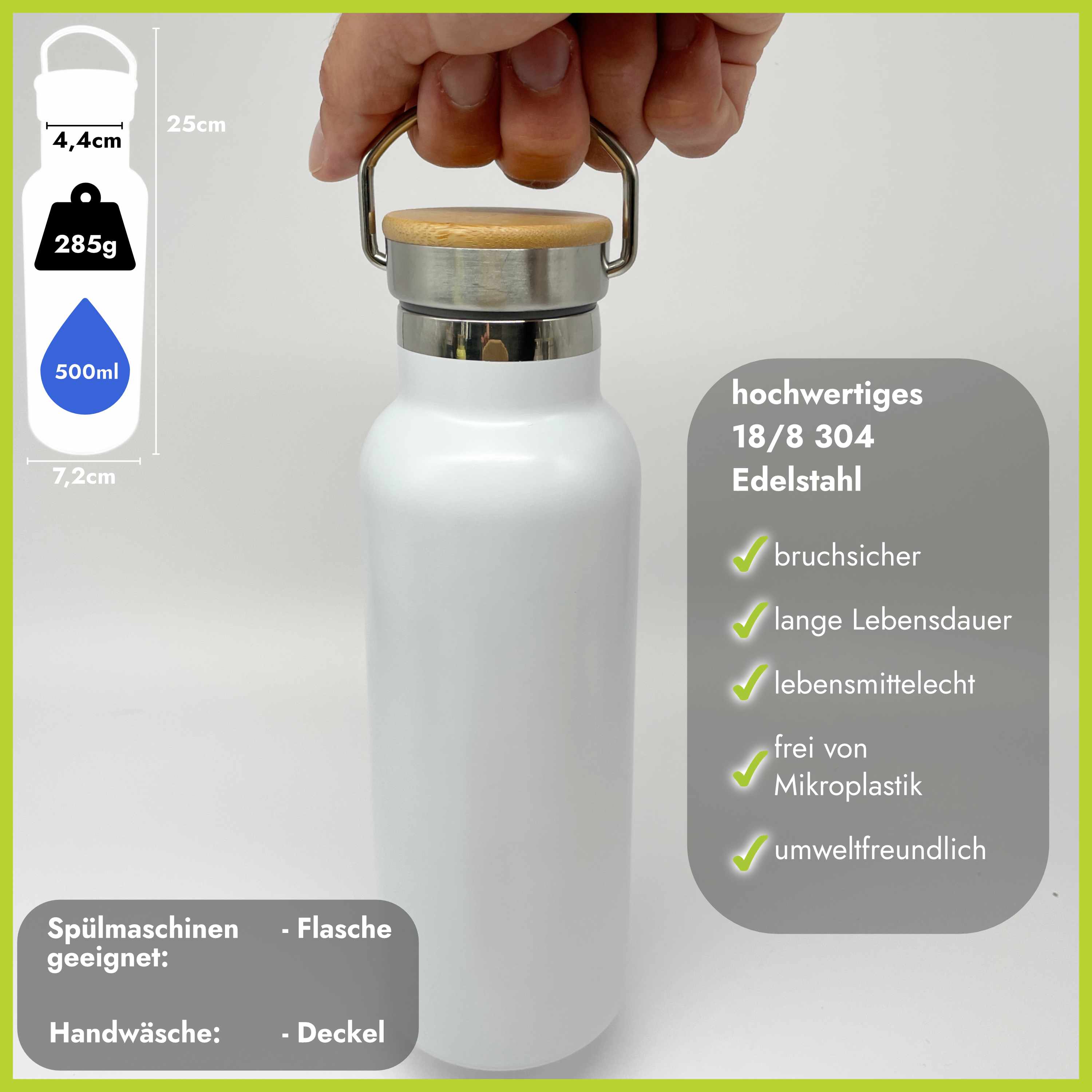 Thermo Trinkflasche Edelstahl